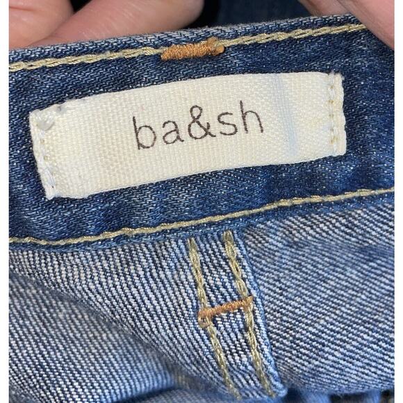 Ba&sh Women’s Size 25 Sally Denim Jeans Distressed Pockets Vintage Look - Picture 6 of 8